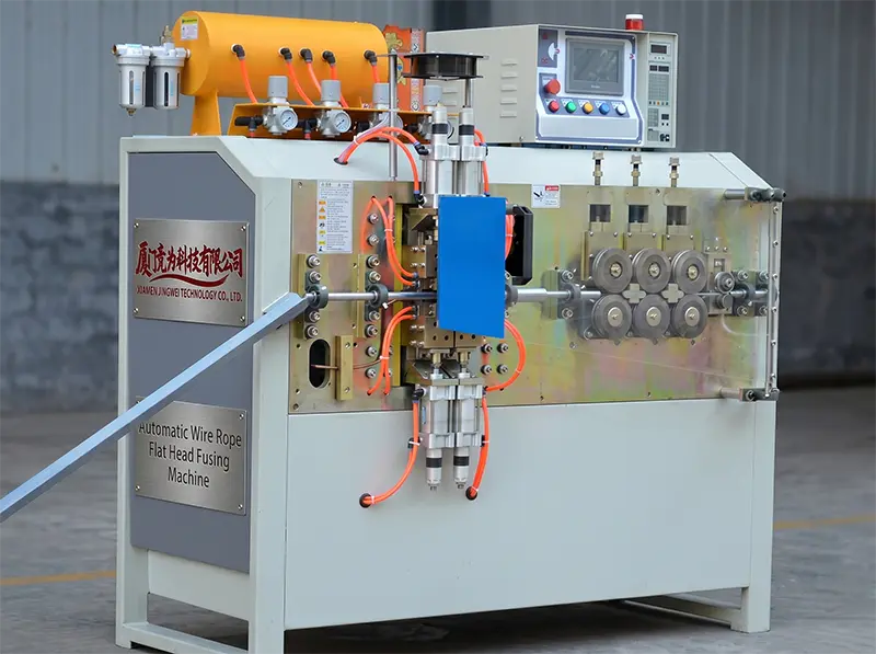 Macchina Automatica per Fusione di Cavi d'Acciaio a Testa Piatta WPM-60SF