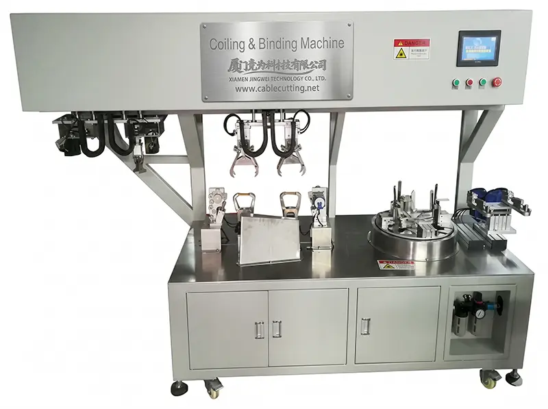 WPM-RT-82T: Bobinatrice e legatrice automatica per cavi industriali