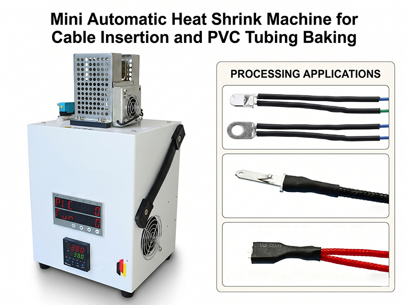 Mini Macchina Termoretraibile Automatica per Inserimento Cavi e Cottura Tubi in PVC JW-HST-05B