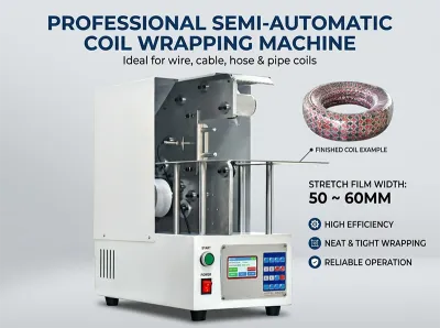 Imballatrice Avvolgicavo Semiautomatica per Cavi WPM-120X