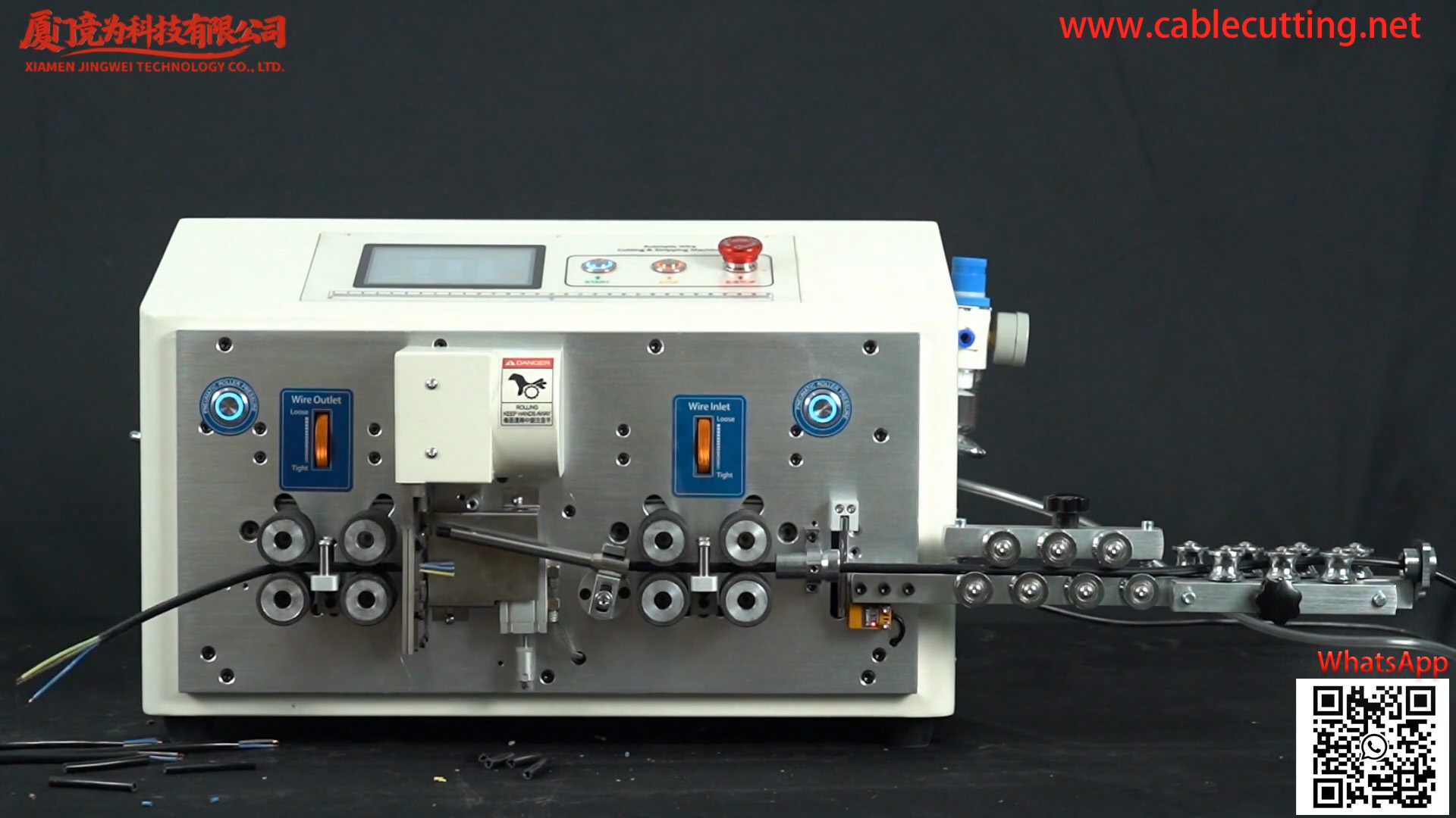 Double Round Multi-Core Wire Stripping & Cutting Machine (2-8mm) WPM-YHT6