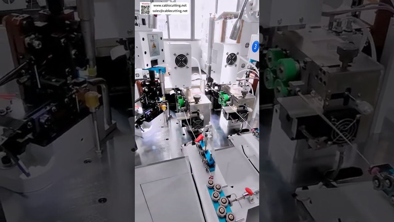 Macchina Crimpatrice Automatica a Doppio Filo e Doppia Testa per Cablaggi Auto