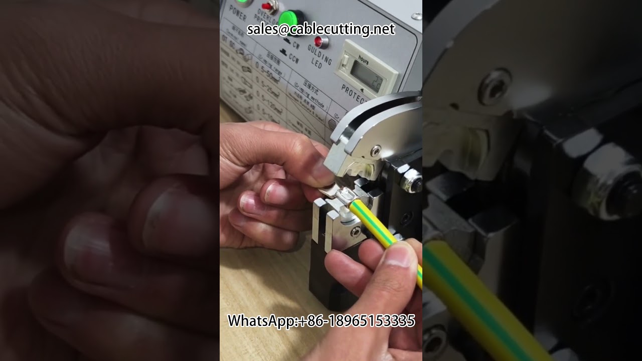 Macchina crimpatrice completamente elettrica per terminali da 0,5 a 70 mm²