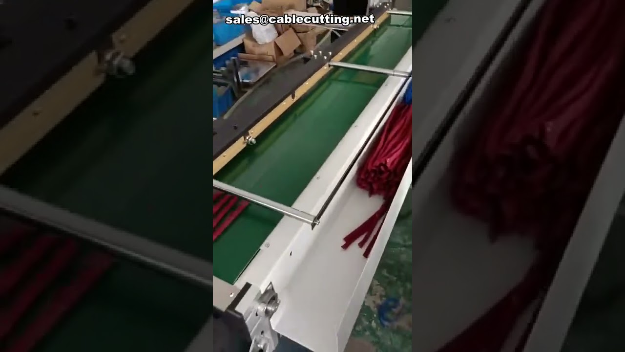 Macchina per taglio a ultrasuoni di corde e nastri | Taglio corde automatico