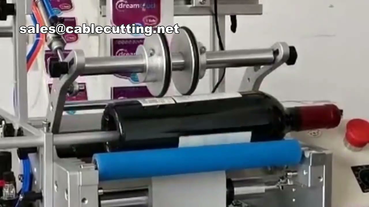 Etichettatrice automatica per bottiglie tonde: etichette fronte e retro – Doppia etichettatura di precisione