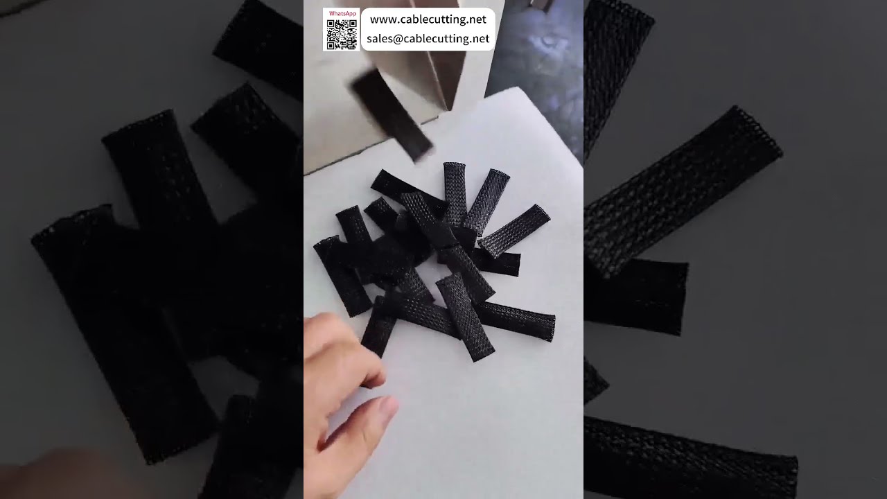 Macchina semiautomatica per taglio termico di tubi: taglio preciso di fili riscaldanti e reti intrecciate