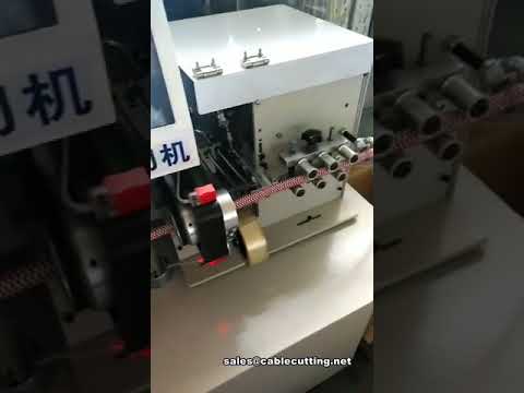 Macchina automatica per nastratura fasci cavi con funzione di taglio