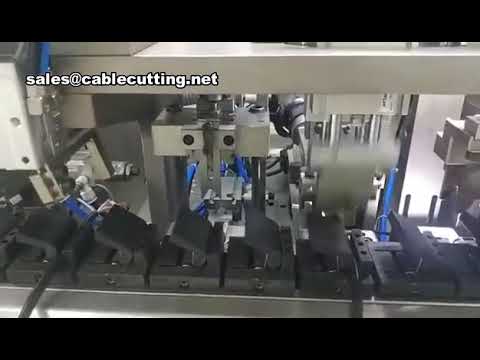 Linea di assemblaggio automatica per spelatura, taglio e crimpatura cavi