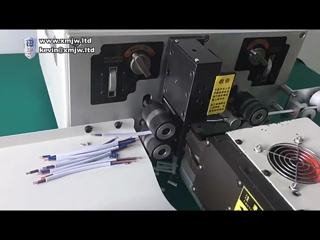 Macchina automatica per spellatura e attorcigliatura cavi guaina – Alta precisione