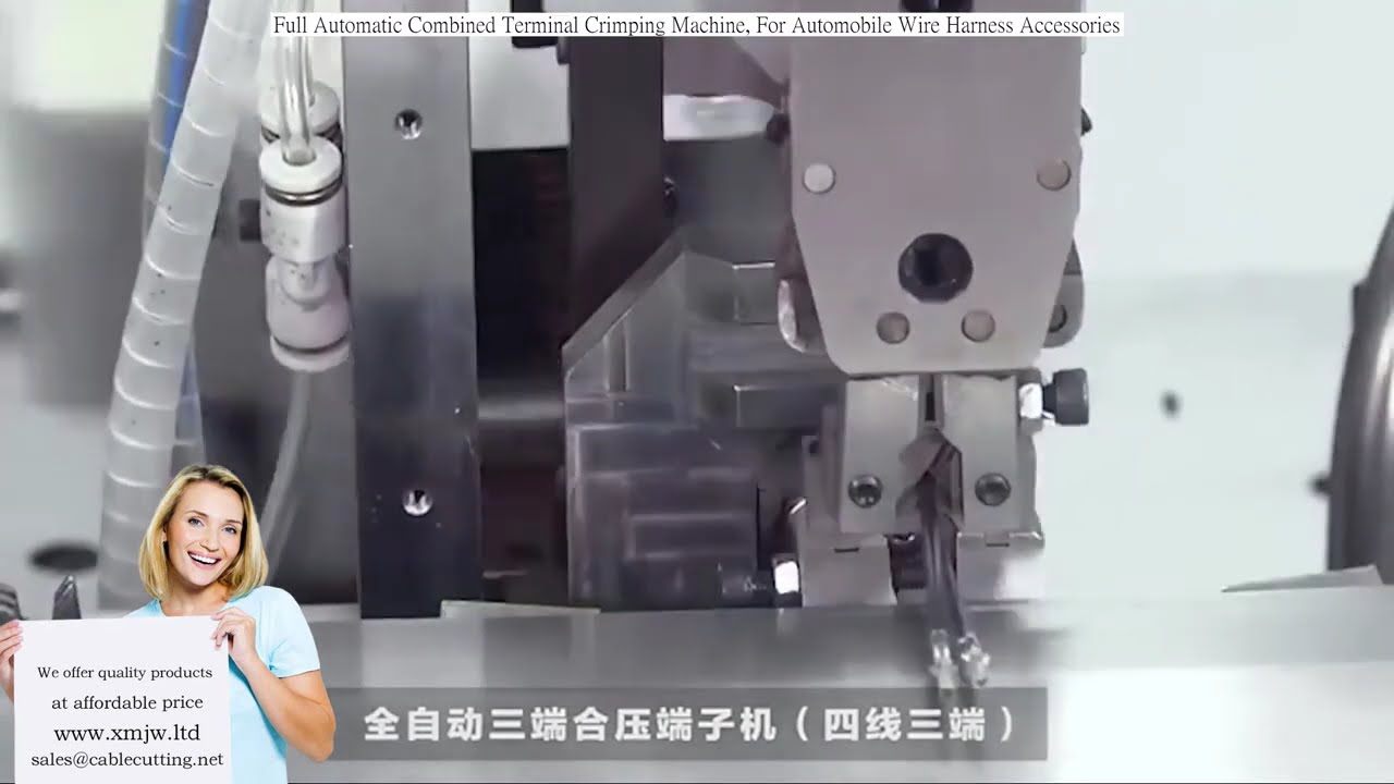 Macchina Crimpatrice Automatica per Terminali Combinati, Ideale per Cablaggi Auto