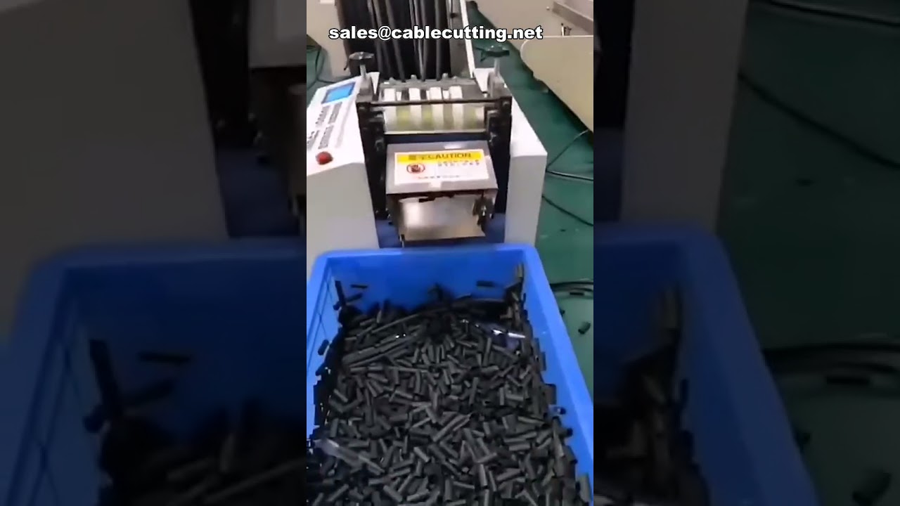 Macchina automatica per il taglio di tubi termoretraibili in PVC - Taglierina professionale