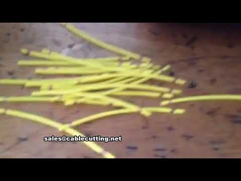 Macchina automatica per taglio e spelatura di fili singoli sottili