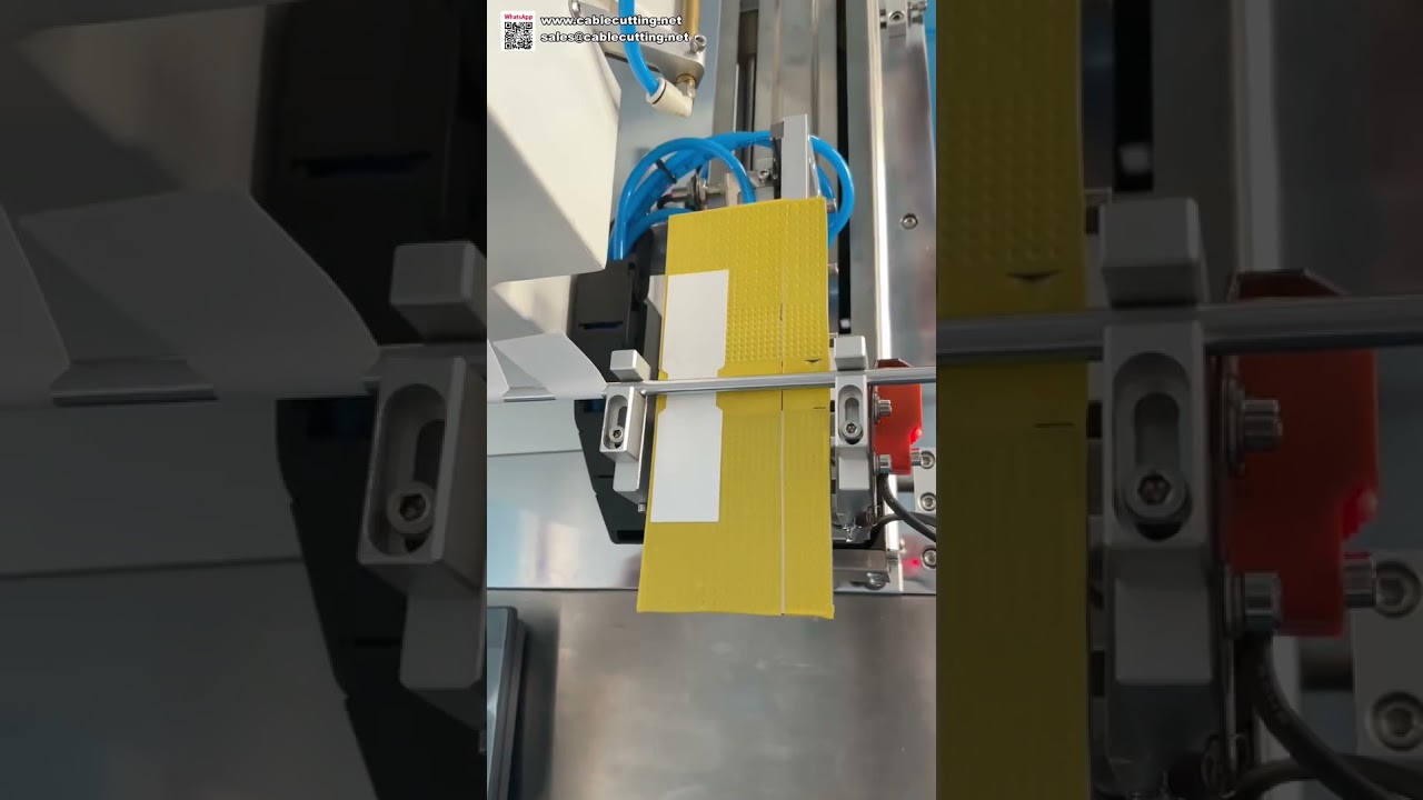 Etichettatrice automatica per tubi in acciaio - Applicatore pieghevole per etichette industriali