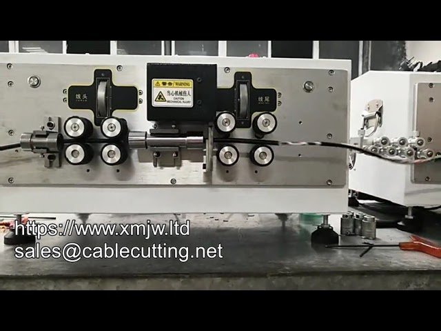 Macchina automatica per taglio e spelatura cavi silicone 25 mm² - Spellacavi domestico per fili tondi in gomma