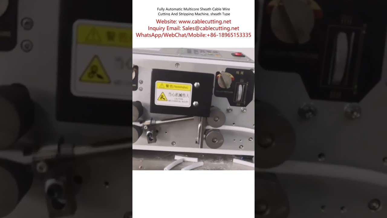 Macchina Automatica per Taglio e Spelatura di Cavi a Guaina Multicore – Alta Precisione e Velocità