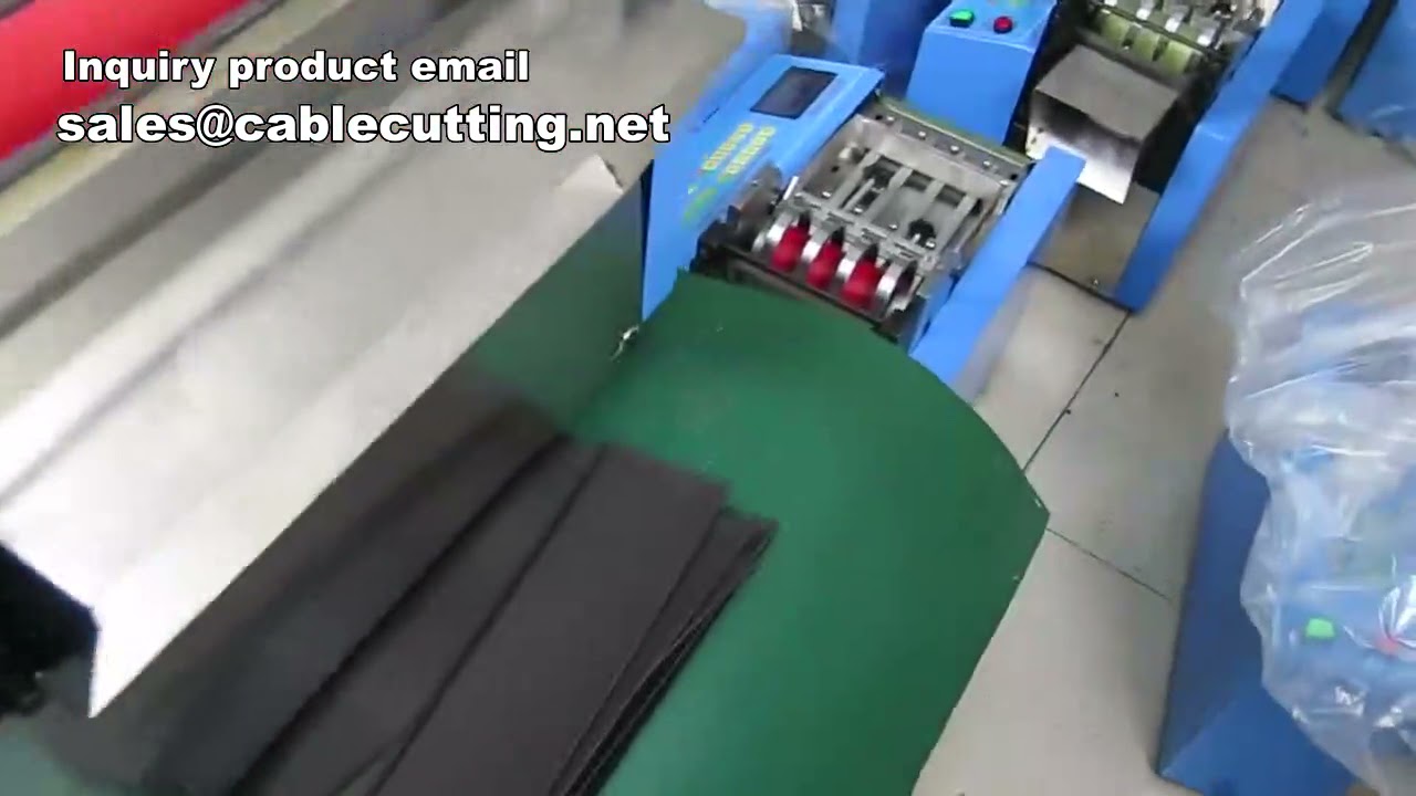 Macchina per taglio tubi corrugati in plastica, protezione cablaggi - Taglio industriale efficiente
