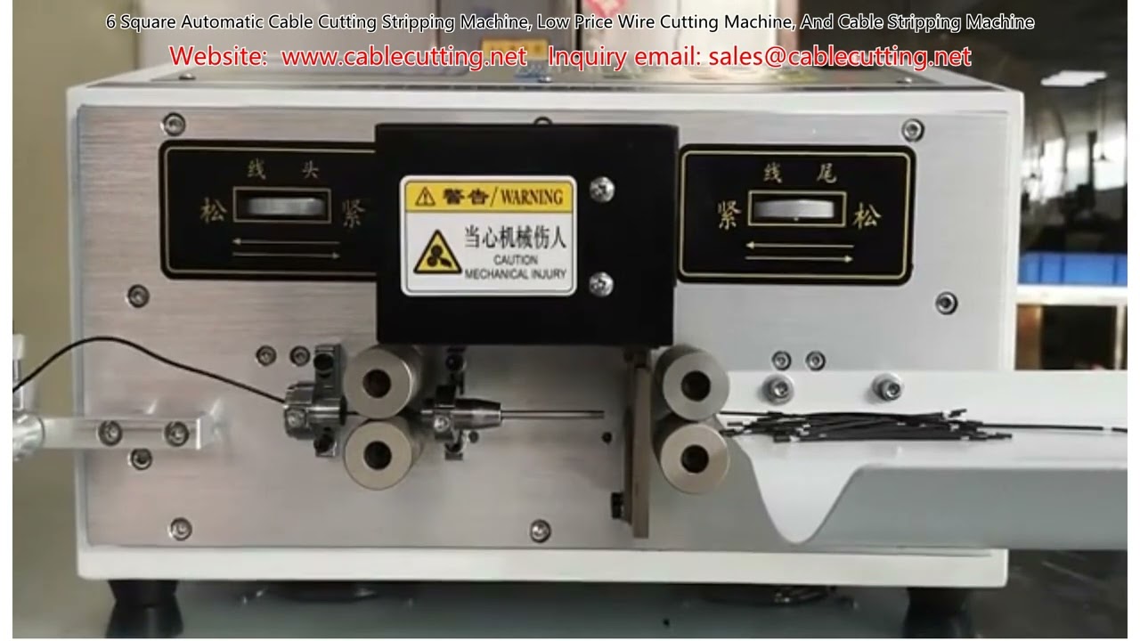 Macchina Automatica per Taglio e Spellatura Cavi 6 mm² - Economica e Ad Alta Efficienza