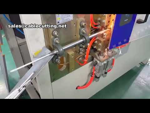 Macchina per fusione e taglio funi metalliche a testa piatta - Efficienza industriale