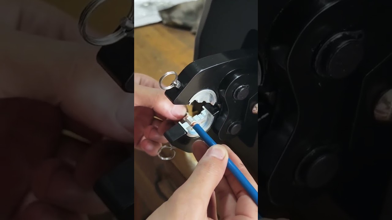 Potente Crimpatrice Pneumatica per Terminali fino a 120 mm² | #fabbrica #macchinario