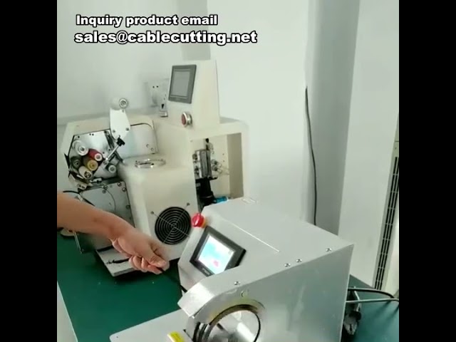 Macchina Avvolgitrice a Nastro per Cablaggi | Avvolgimento Automatico Fasci Cavi