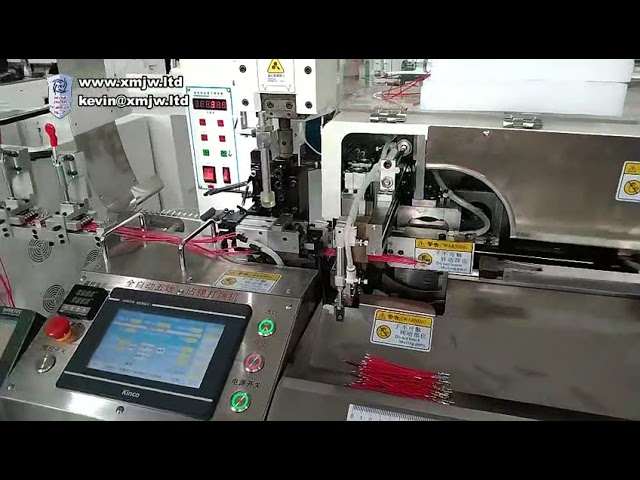 Macchina automatica per spelatura, crimpatura e immersione terminali cavi AWG 32-16 (110V/220V) - Produzione 5 fili