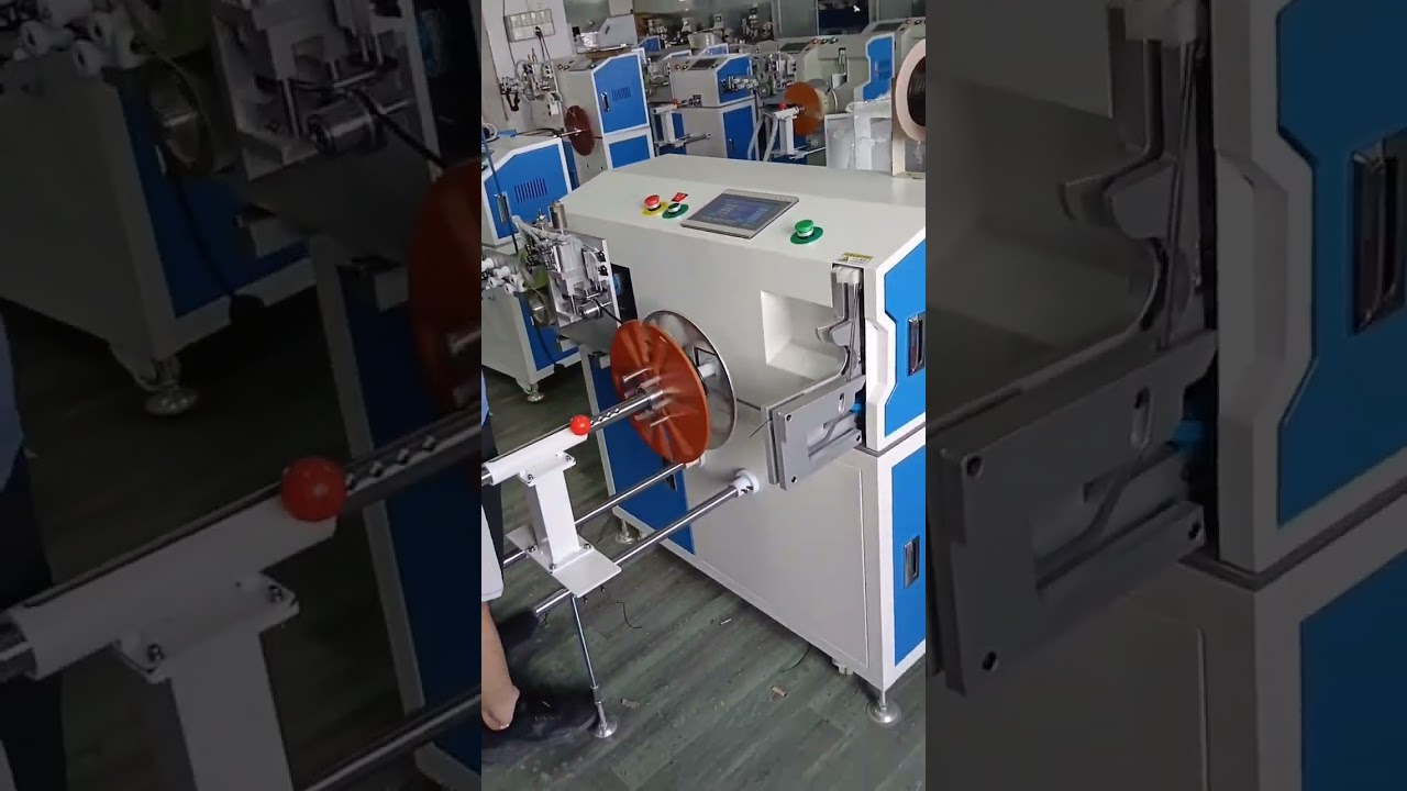 Macchina automatica per avvolgimento, taglio e bobina tubi con dosaggio preciso #macchina