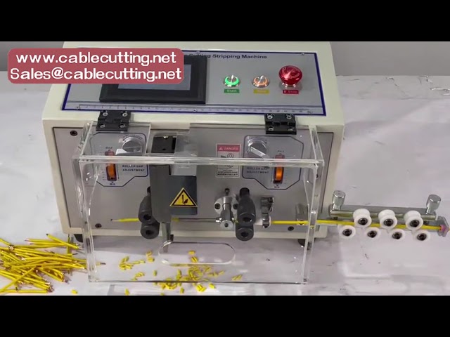 Spelafili Elettrico per Cavi di Scarto - Macchina Pelacavi Automatica con Taglio Sezione 0,1-10 mm²