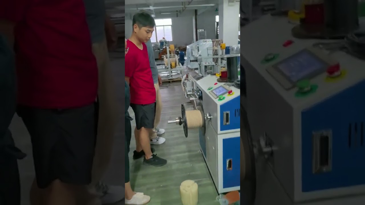 Macchina Automatica per Misurazione, Smistamento, Taglio, Avvolgimento e Bobinatura di Fili con Sbobinatore da 300 kg