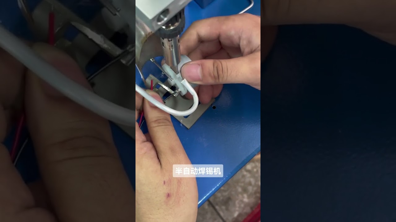 Macchina per saldatura in fase di collaudo ① #saldatrice #strippacavi #automazioneindustriale
