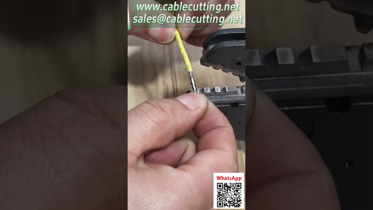 Pinza Crimpatrice Pneumatica per Connettori Avionici - Effetto Crimpatura Quadrata