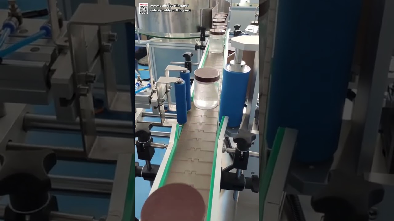 Etichettatrice Automatica Professionale per Bottiglie Tonde - Applicatore di Etichette di Alta Qualità per Produzione Industriale