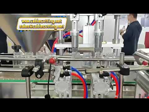 Macchina riempitrice per bottiglie: lozioni, creme, paste viscose, salse e liquido per piatti