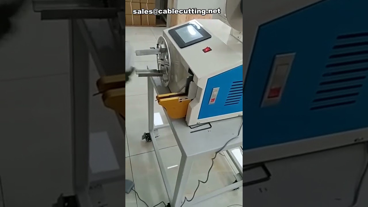 Video operativo della macchina per avvolgere e legare fili