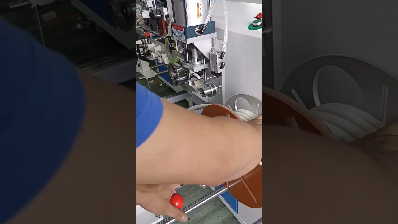 Macchina automatica per conteggio, smistamento, taglio, avvolgimento e legatura di tubi e cavi Ø 1-16 mm #automazione