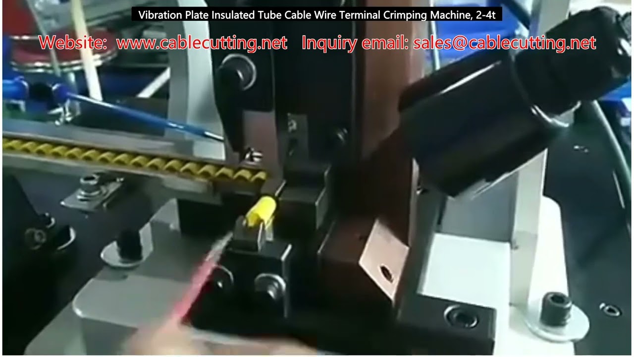 Crimpatrice Automatica per Terminali Cavi e Tubi Isolati - Piastra Vibrante 2-4 Ton