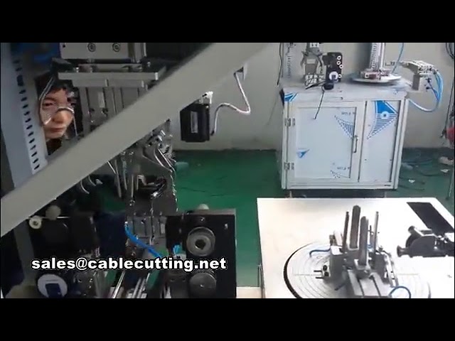 Macchina automatica per legatura cavi e avvolgimento fili a piccolo cerchio