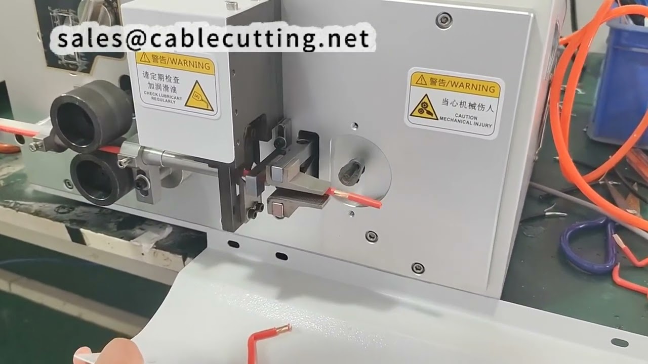 Macchina spellafili e piegafili 6mm² - Demo forma a U e forme personalizzate per automazione industriale