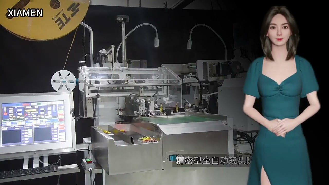 Macchina Automatica Computerizzata per Taglio e Spelatura Cavi con Bobina di Svolgimento e Alimentatore Filo