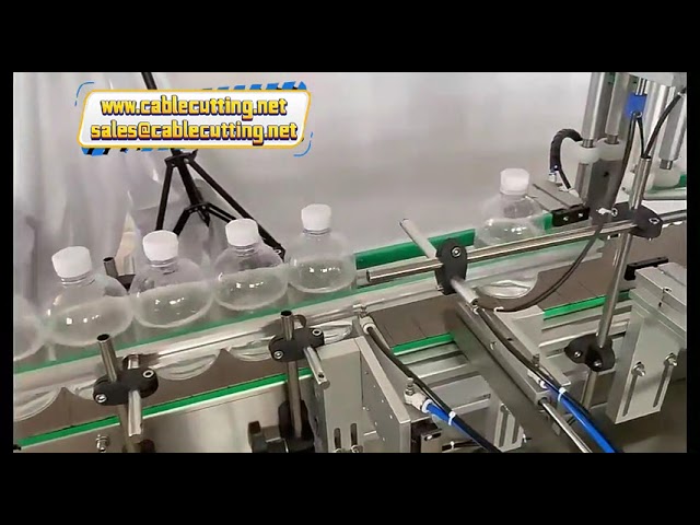 Linea di produzione compatta per riempimento e tappatura bottiglie olio d'oliva e bevande - Macchina da tavolo a 4 teste
