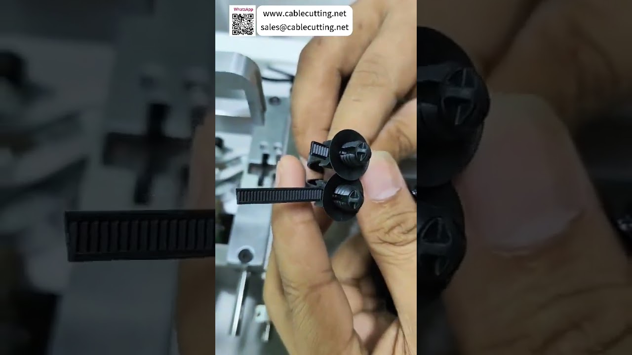 Macchina per fascettatura cavi sagomata con controllo tensione e lunghezza coda regolabili - Shorts