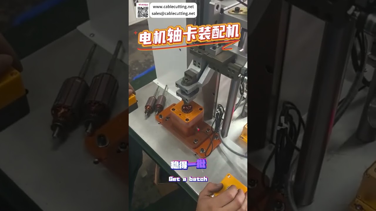 Macchina automatica ad alta precisione per assemblaggio circlip su albero motore - Linea di produzione industriale