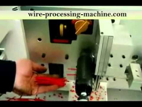 Fully automatic computer wire stripping machine with continuous stripping and twisting functions, high speed