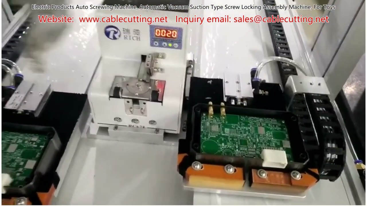 Macchina automatica per avvitare prodotti elettrici: sistema di assemblaggio a ventosa a vuoto per serraggio viti