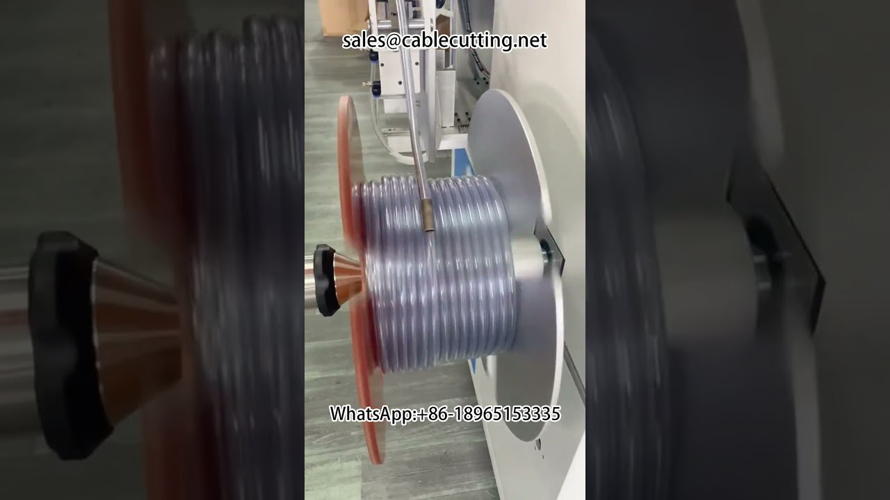 Macchina Avvolgitrice e Contametri per Tubi PVC e PE - Avvolgitore Automatico per Fili
