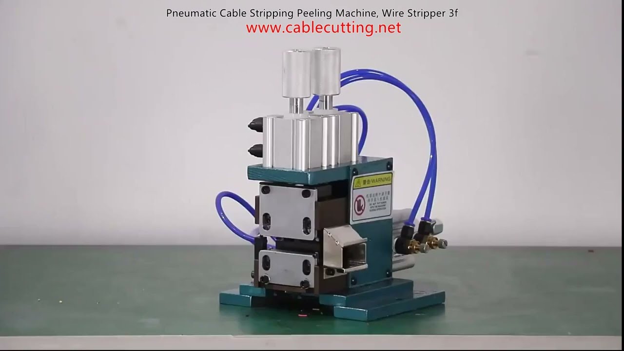 Macchina spellacavi pneumatica automatica 3F per cavi elettrici