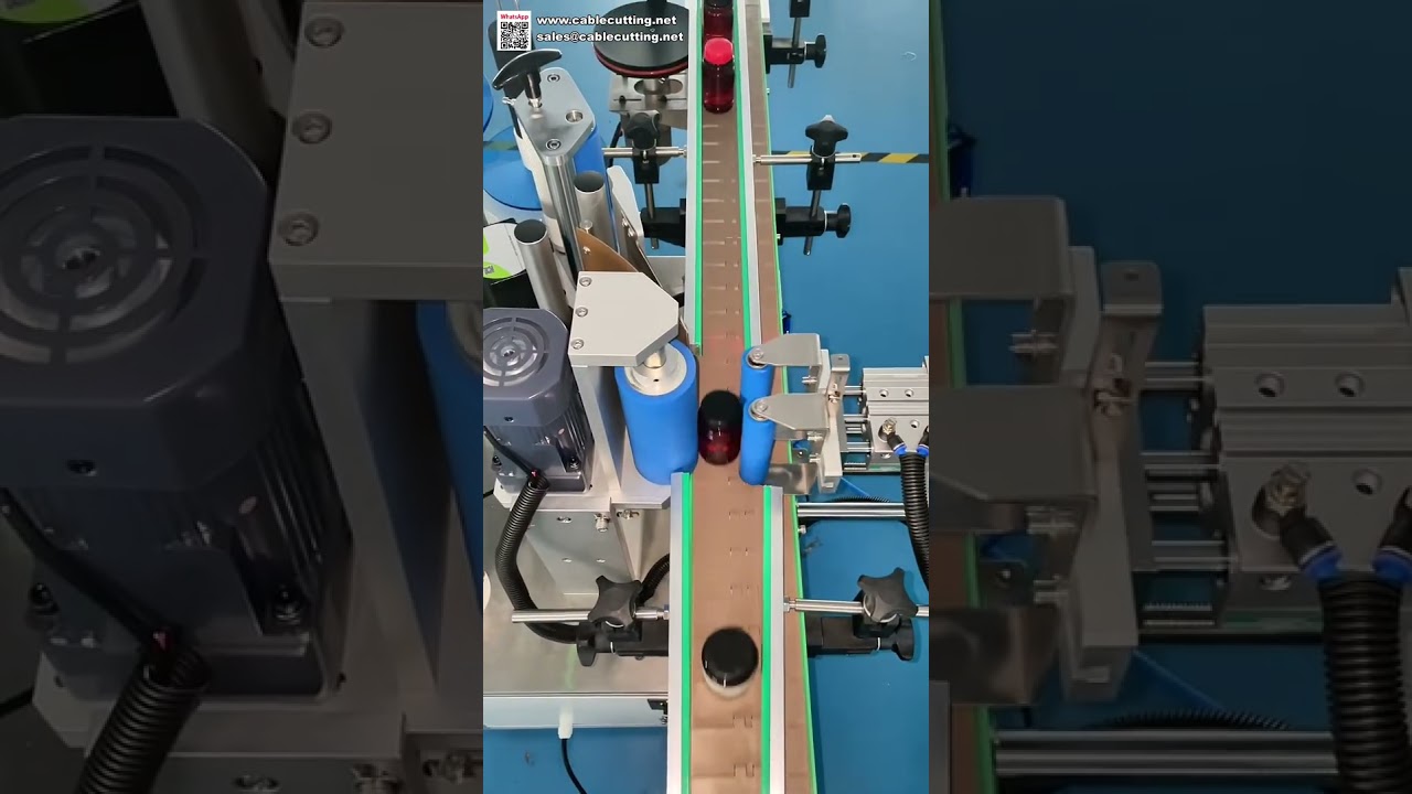 Etichettatrice automatica per bottiglie tonde: sistema di applicazione precisa di etichette e adesivi