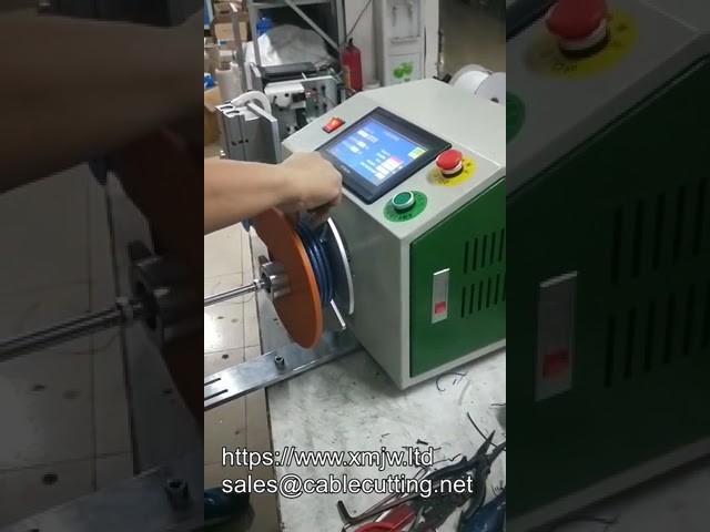 Macchina semiautomatica per misurazione, taglio e avvolgimento di cavi e fili - Avvolgitore professionale
