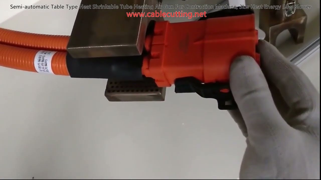 Pistola ad aria calda semi-automatica da tavolo 3kW per termorestringente – Macchina per contrazione tubi