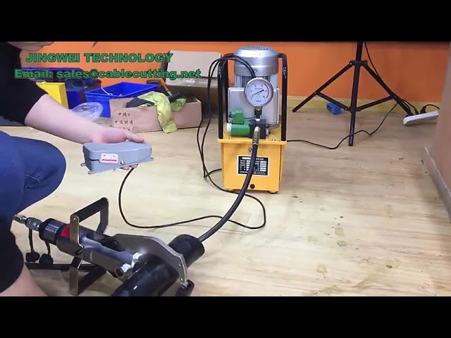 Pompa idraulica elettromagnetica HHB 700A 380V con comando a pedale e serbatoio 7L