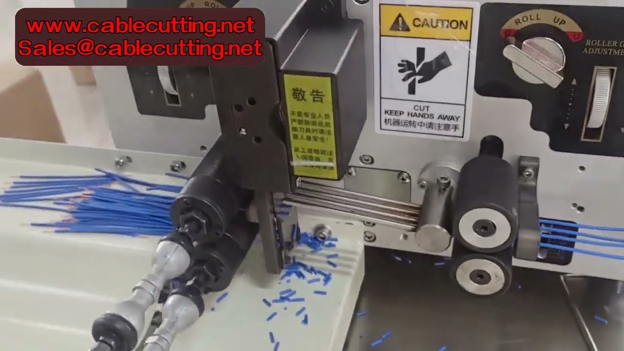 Macchina Automatica per Taglio, Spelatura e Torsione di 4 Fili Elettrici